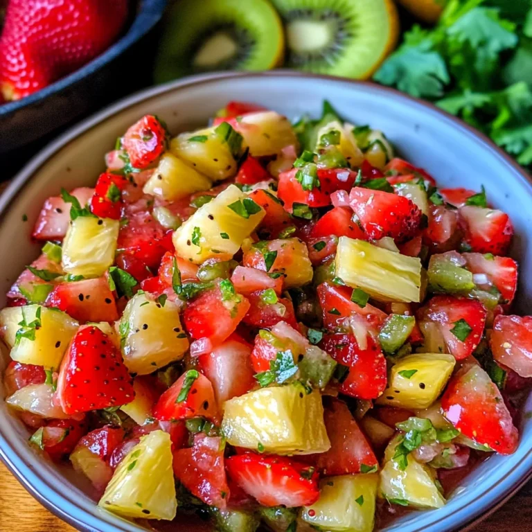 Tangy Pineapple Strawberry Salsa