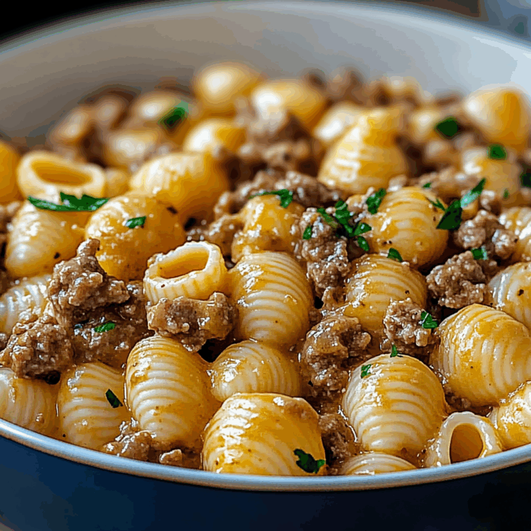 Creamy Beef and Shells